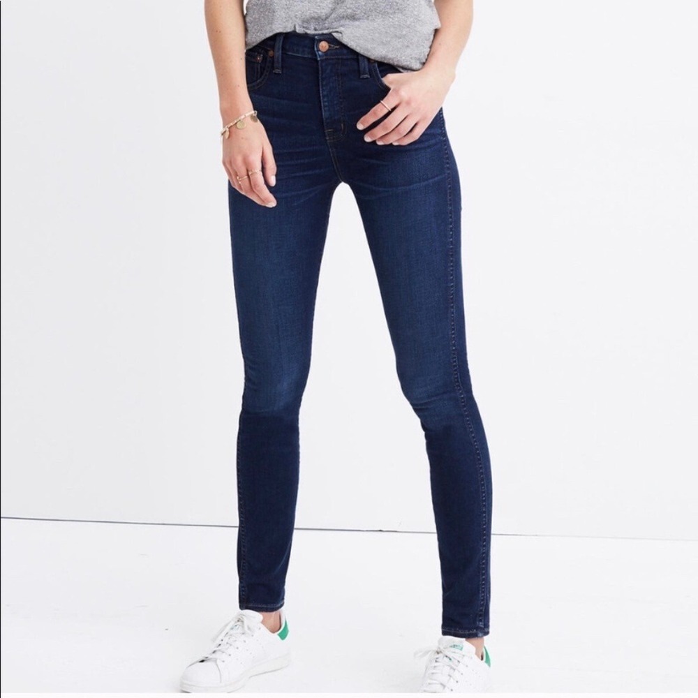 NEW Madewell 10" High-Rise Skinny Jeans in Hayes Wash Size 23 NWT